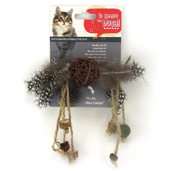 Silvervine Rattan Ball Cat Toy 1
