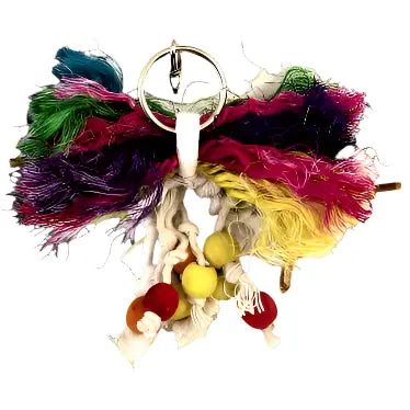 Tweeters Leather Kabob Bird Toy 1