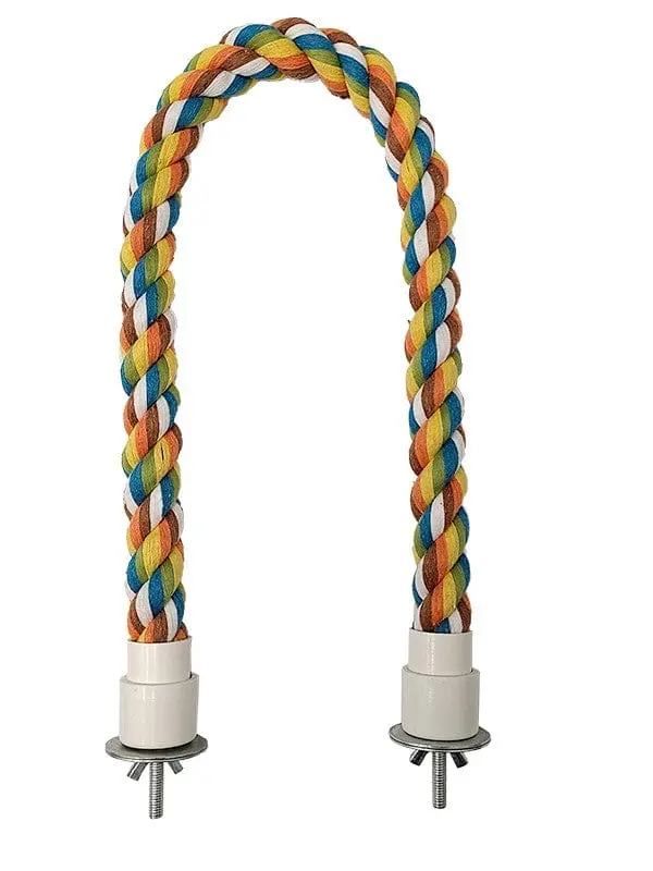 Tweeters Multi-Coloured Cotton Perch For Birds; Available In 4 Sizes 3