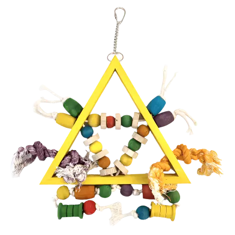 Tweeters Triangle Wood Bird Toy 1
