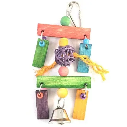 Tweeters Wicker Ball Dangler Bird Toy 1