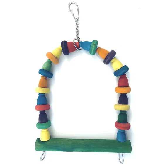 Tweeters Wooden Arch Swing Bird Toy 1