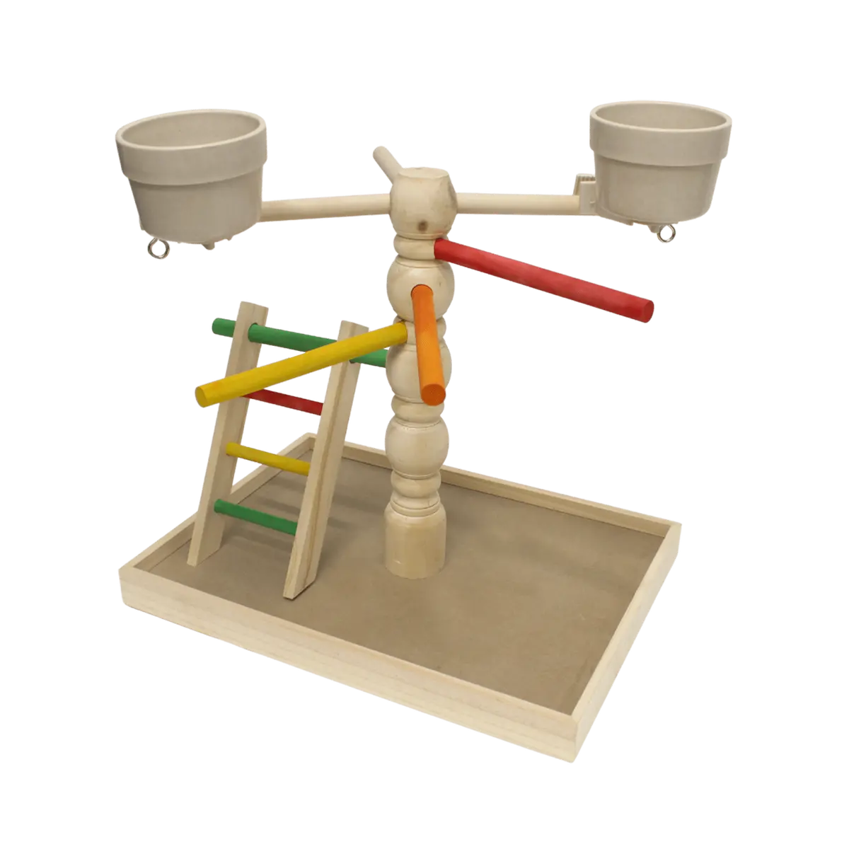 Tweeters Wooden Parrot Gym 1