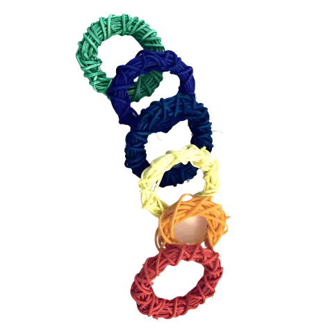 Tweeters Woven Wicker Rings Bird Toy 1