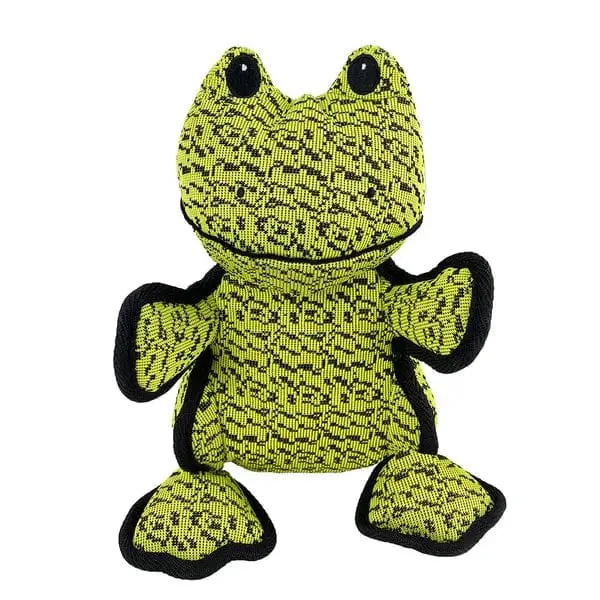 Petlou 10" Farmhouse Frog Dog Toy 1