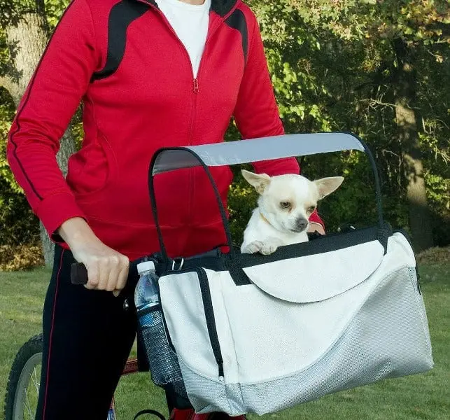 Petsafe Happy Ride Silver Bicycle Basket For Dogs 1