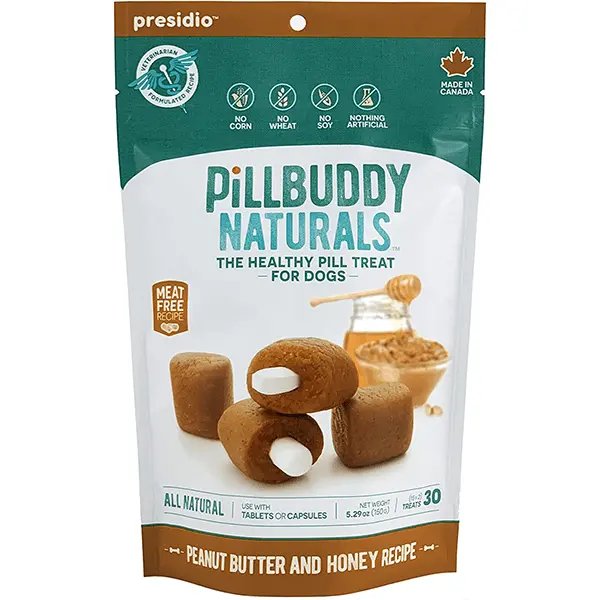 Pill Buddy Naturals Pill Hiding Treat For Dogs; Peanut Butter & Honey Recipe 1