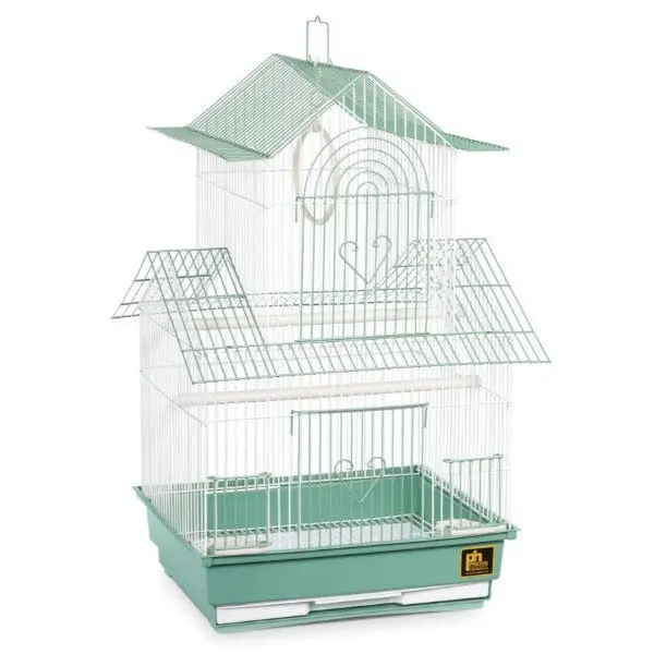 Prevue Shanghai Parakeet Cage Green And White 1