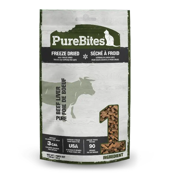Purebites Freeze Dried Beef Liver Cat Treat, 44G 1