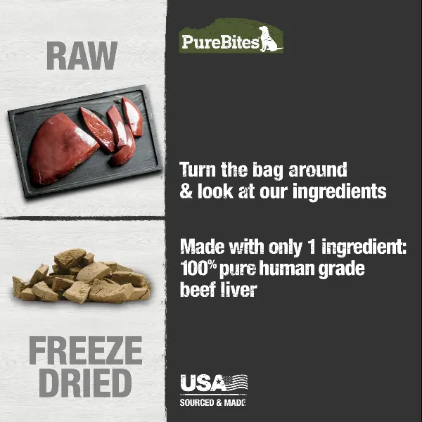 Purebites Freeze Dried Beef Liver Dog Treats 3