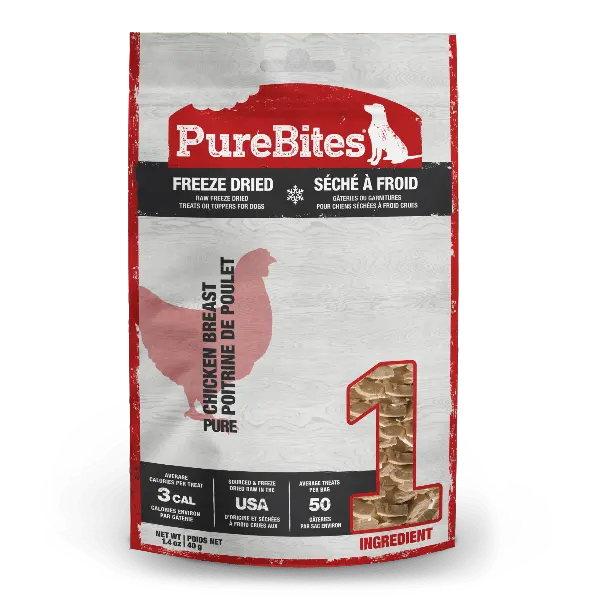 Purebites Freeze Dried Chicken Breast Dog Treats 1