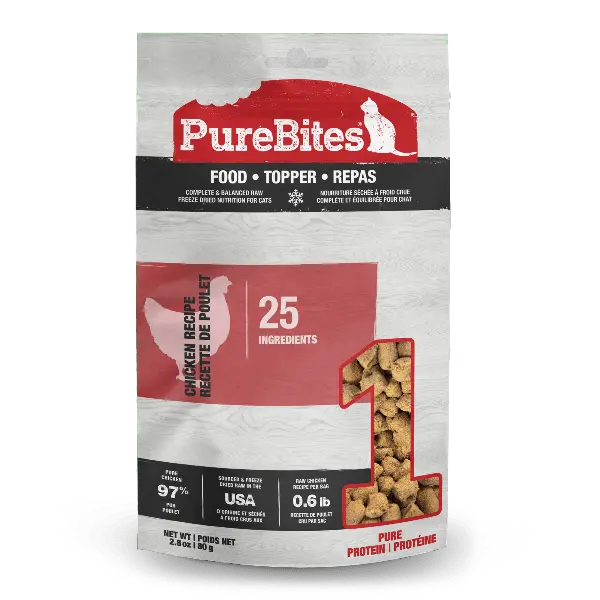 Purebites Freeze Dried Chicken Recipe Food Topper For Cats 1