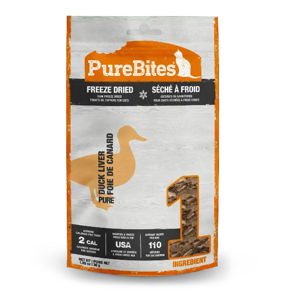Purebites Freeze Dried Duck Liver Cat Treat, 30G 1