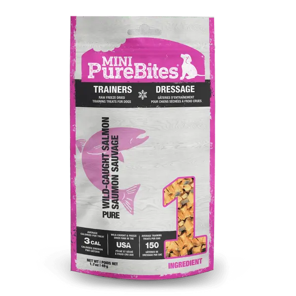Purebites Freeze Dried Mini Training Salmon Dog Treats, 49G 1