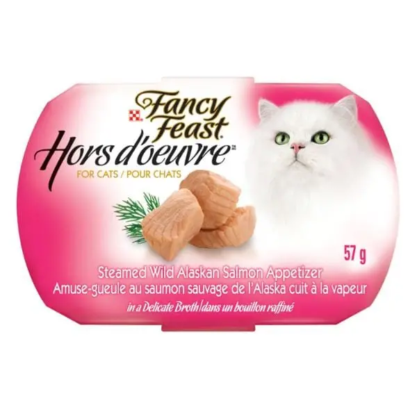 Fancy Feast Hors D'oeuvre Steamed Wild Alaskan Salmon Appetizer For Cats 1