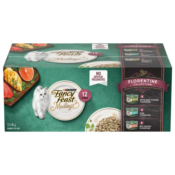 Fancy Feast Medleys Florentine Collection Canned Cat Food Variety Pack 1
