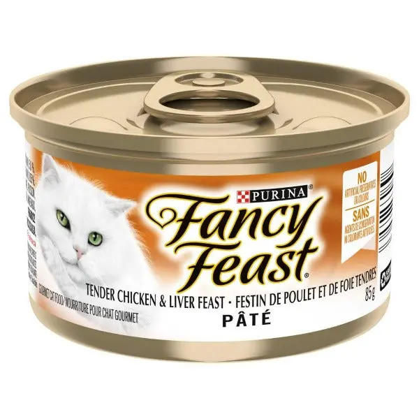 Fancy Feast Pate Tender Liver & Chicken Feast Canned Cat Food 1