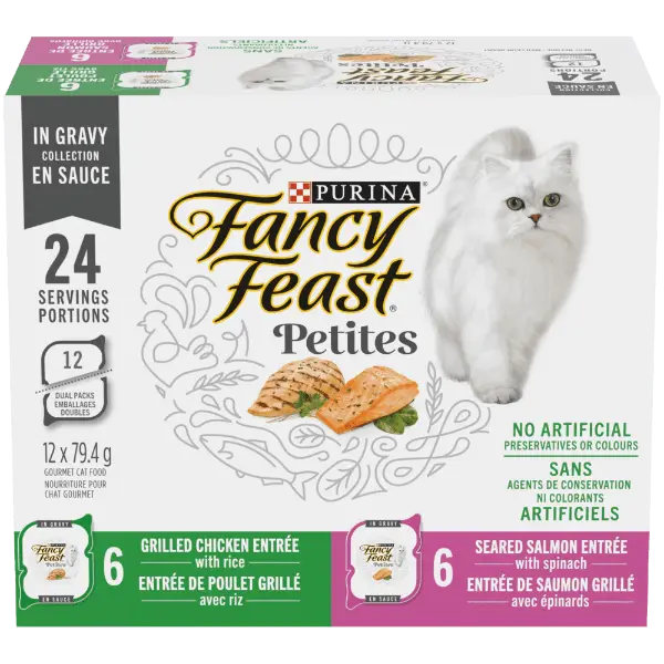 Fancy Feast Petites In Gravy Collection Wet Cat Food Variety 12 Pack 1