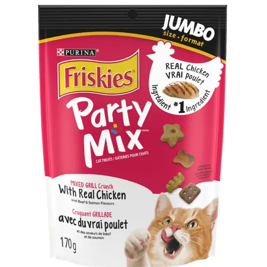 Friskies Party Mix Mixed Grill Crunch Cat Treats 1