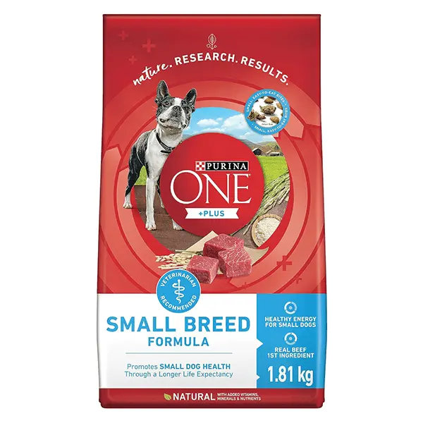Purina One +Plus Small Breed Formula Adult Dry Dog Food, 1.81Kg 1