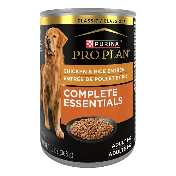 Purina Pro Plan Adult Chicken & Rice Entrée Canned Dog Food 1