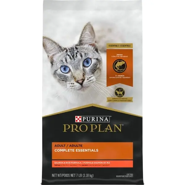 Purina Pro Plan Adult Salmon & Rice Dry Cat Food, 7Lb 1