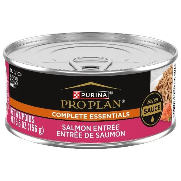 Purina Pro Plan Complete Essentials Salmon Entrée In Sauce Canned Cat Food, 156G 1
