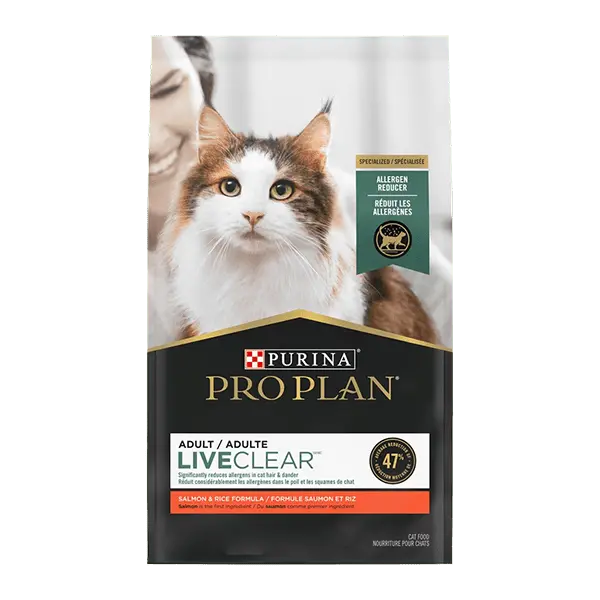 Purina Pro Plan Liveclear Allergen Reducing Salmon & Rice Dry Adult Cat Food, 7Lb 1