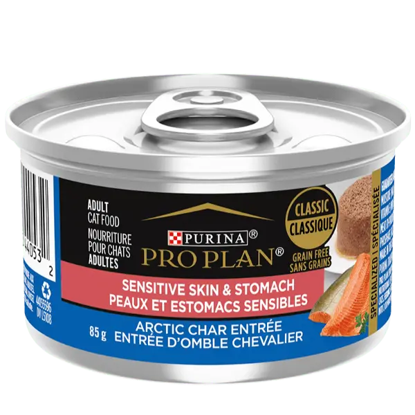 Purina Pro Plan Sensitive Skin & Stomach Arctic Char Entree Canned Cat Food, 85G 1