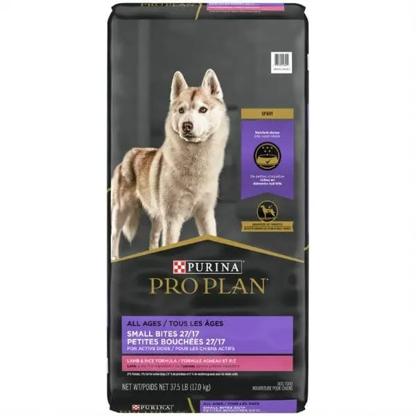 Purina Pro Plan Adult Sport 27/17 Small Bites Lamb & Rice Dry Dog Food, 37.5Lb 1