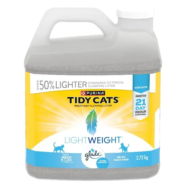 Tidy Cats Lightweight With Glade Clear Springs Clumping Cat Litter 1
