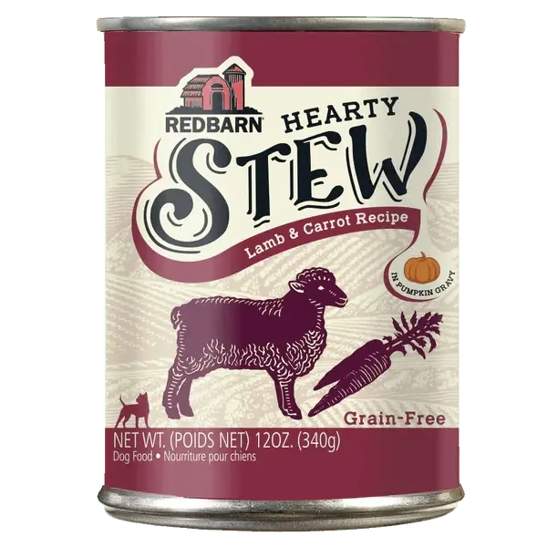 Redbarn Hearty Stew Lamb & Carrot Recipe Canned Dog Food, 12Oz 1