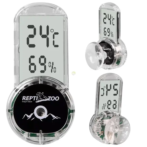 Reptizoo 4-Sides Mounting Thermo-Hygrometer 1