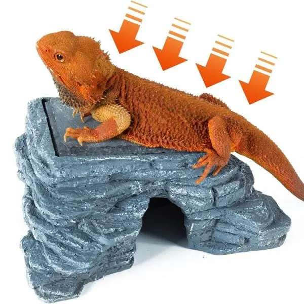 Reptizoo Corner Hide Cave With Slate Stone 1