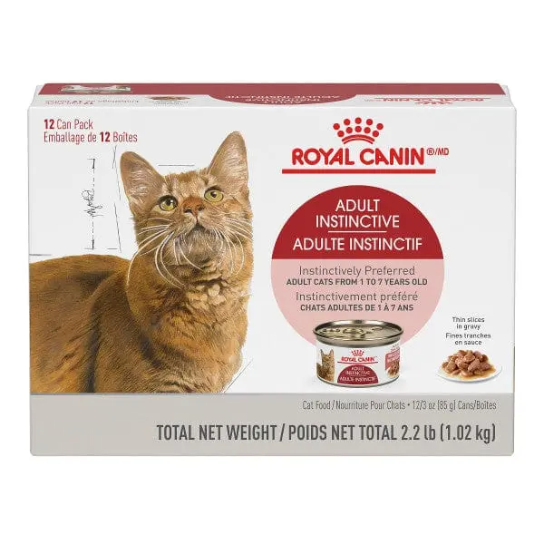Royal Canin Adult Instinctive Thin Slices In Gravy Canned Cat Food 12 Pack 1