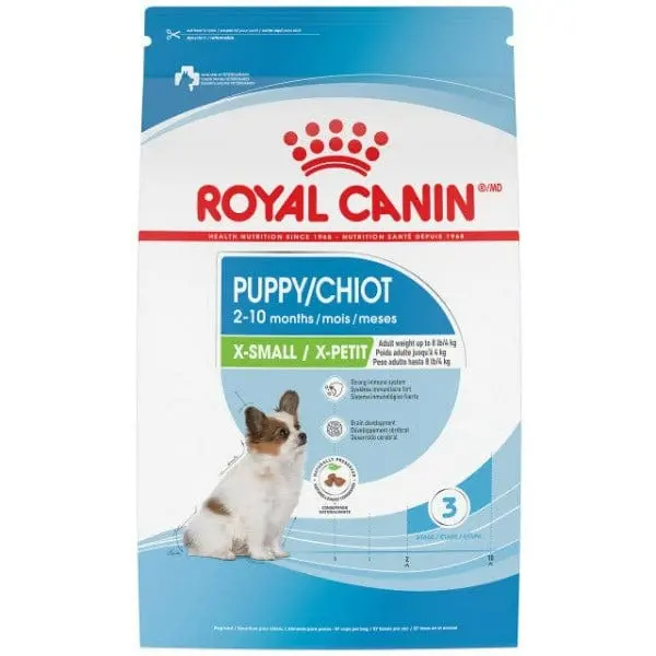 Royal Canin X-Small Puppy Dry Dog Food, 3Lb 1