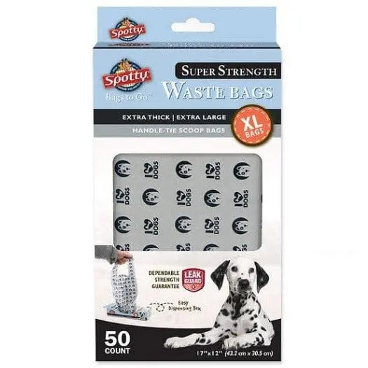 Spotty Bags To Go Super Strength Xl Handle-Tie Waste Bags 50 Pack 1
