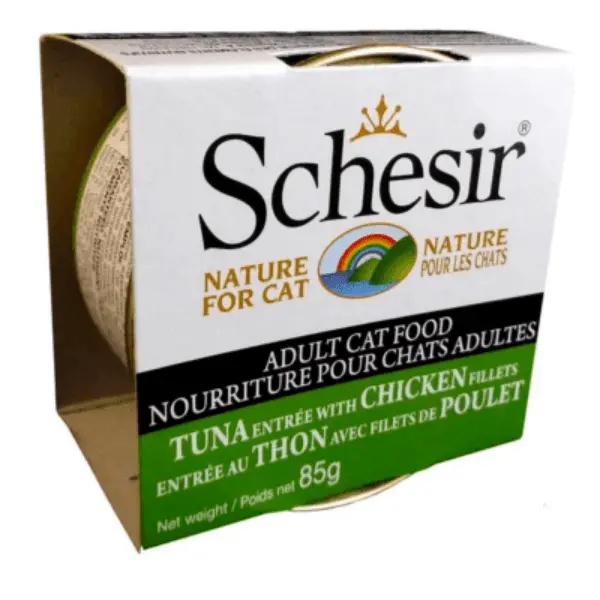 Schesir Tuna Entrée With Chicken Fillets In Jelly Adult Wet Cat Food 1