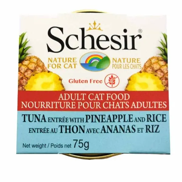 Schesir Tuna Entrée With Pineapple & Rice In Jelly Adult Wet Cat Food 1