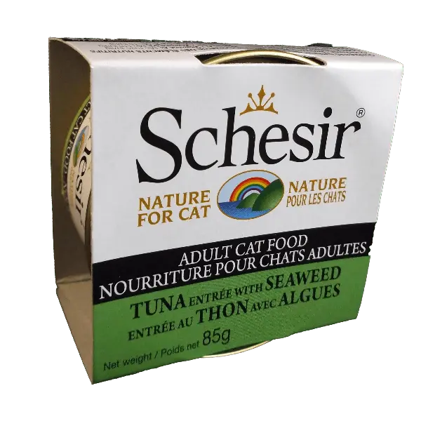 Schesir Tuna Entrée With Seaweed In Jelly Adult Wet Cat Food 1