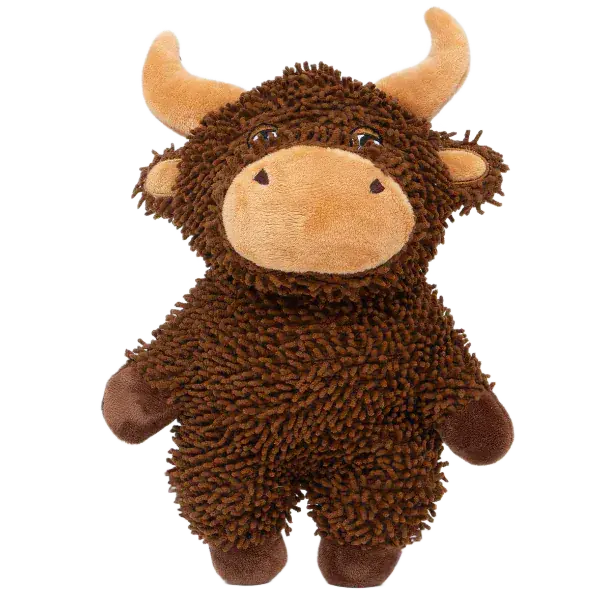 Silver Paw Fiberz Microfiber Farm Bull Dog Toy 1