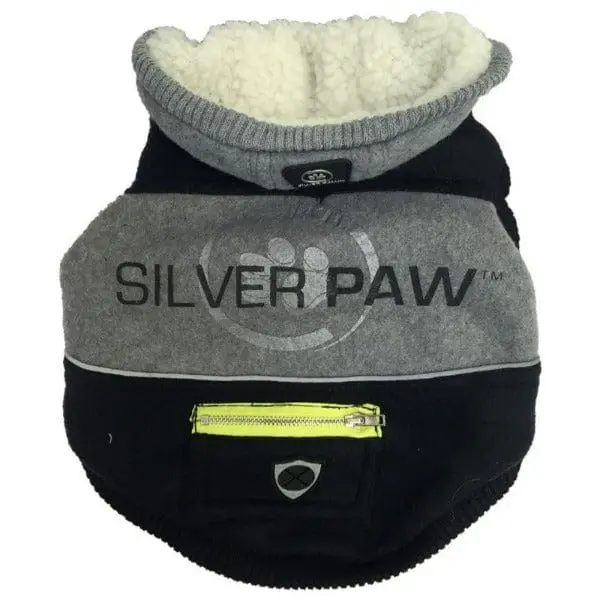 Silver Paw Hoodie With Chevron 1