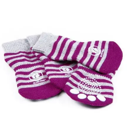 Silver Paw Inside Anti Slip Socks 1