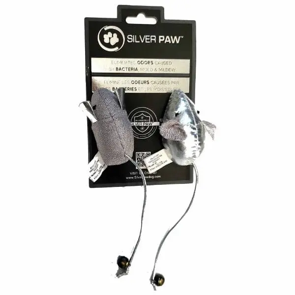 Silver Paw Plush Mice 2 Pack 1