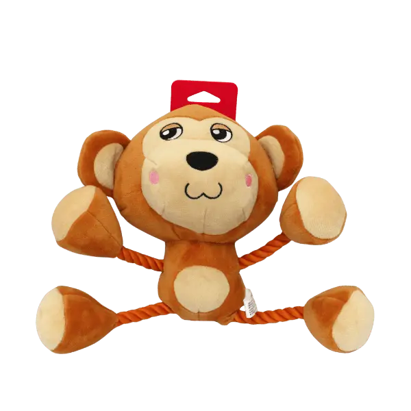 Silver Paw Ropez Jungle Monkey Dog Toy 1