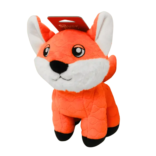 Silver Paw Seemz Heavy-Duty Farm Fox Dog Toy 1
