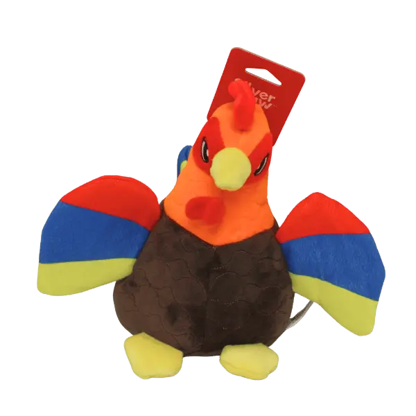 Silver Paw Seemz Heavy-Duty Farm Rooster Dog Toy 1