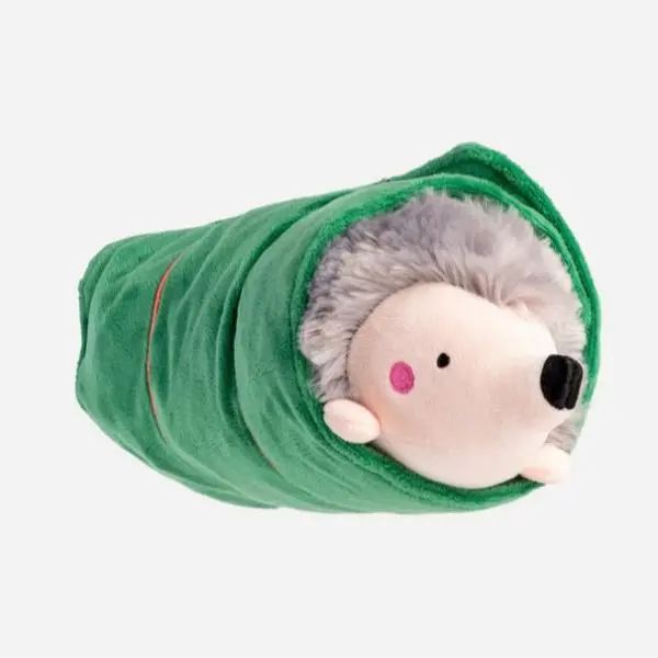 Silver Paw Sleeping Porcupine Dog Toy 1