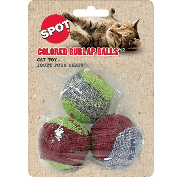 Spot Burlap Balls Catnip Cat Toy 1