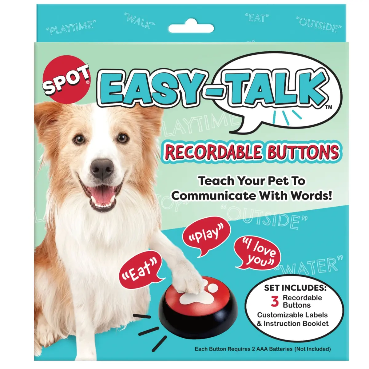 Spot Easy-Talk Recordable Buttons For Pets 1